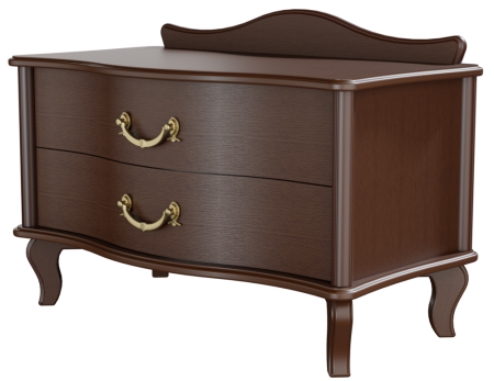 Тумбочка Джульетта широкая 2 ящика 75х41,5х52,8 см 